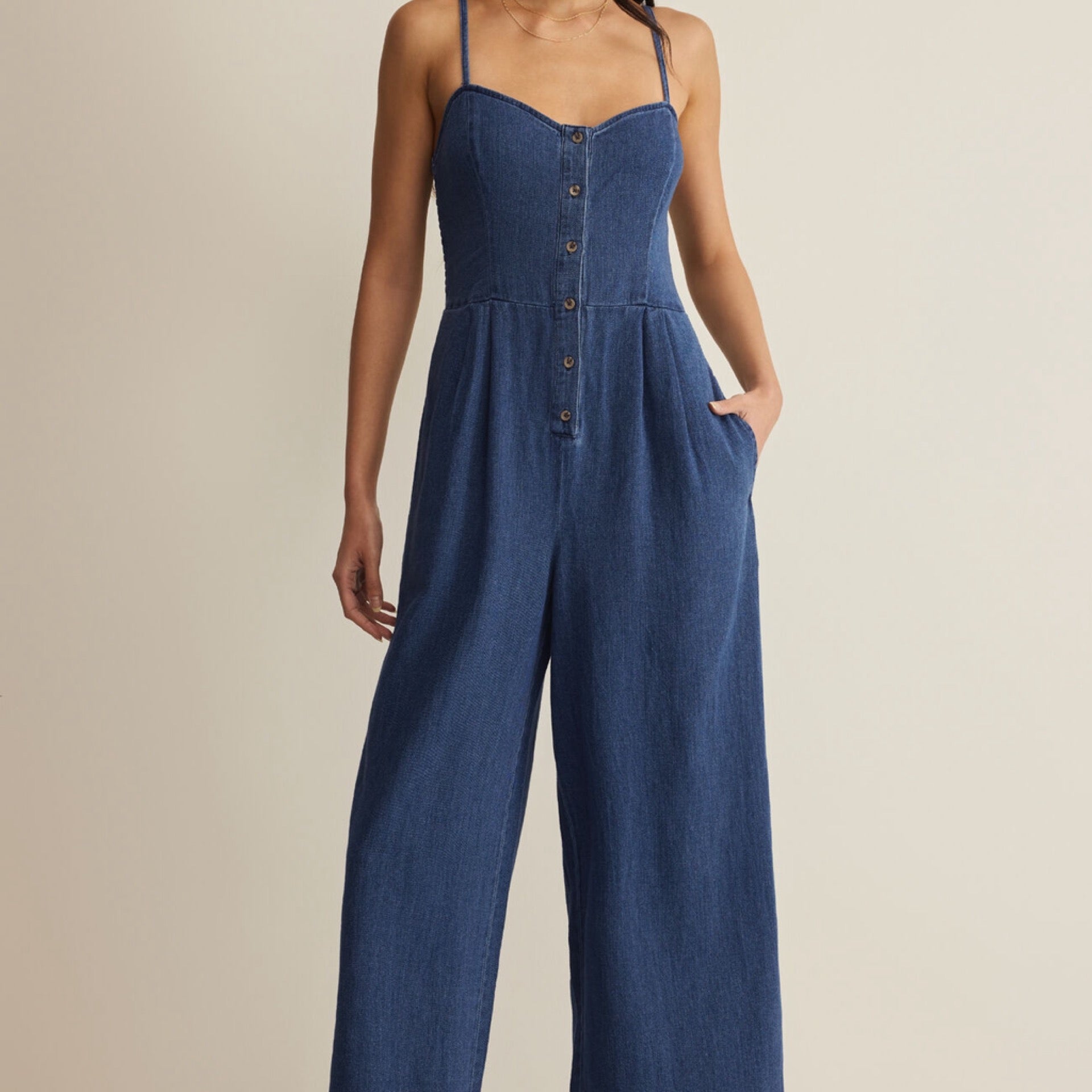 Z Supply Angel Eyes Twill Jumpsuit | Harper Jo & Company